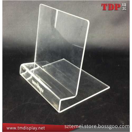 mobile phone support acrylic mobile phone display stand cell phone case display rack